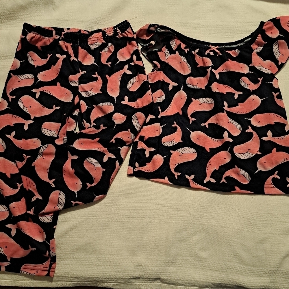 Carter's Just One You size 4T whale pajama set New
